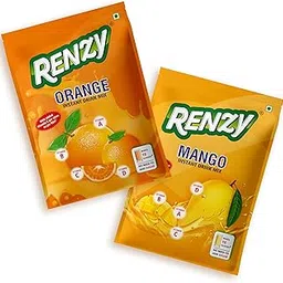 RENZY Grocery and Gourmet Food Powder Instant Drink Mix Packet | Orange and Mango Flavors | pre-sweetened Refreshing Summer Beverage for All Ages (200g Each, Pack of 2)-picture-19