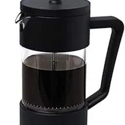3D CREATIONS 800 ML Black French Press Coffee And Tea maker Stainless Steel filtration With 4 Stage Filtration image 1