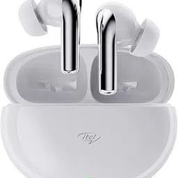 itel Buds Ace ANC, ANC (~25dB), 50HRS Playtime, AI ENC, 10mm Drivers, Fast Charging, IPX5, v5.3 Bluetooth TWS in Ear Earbuds Wireless Earphones with Mic (White)-picture-38