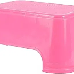 Samruddhi Elephant Plastic Bath Stool, 18 Cms X 31 Cms, Light Pink-picture-16