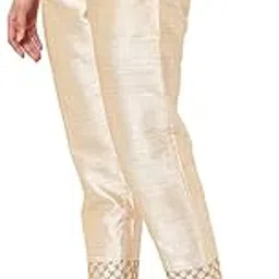 Women's Stylish Regular Fit Silk Shiny Pants/Trousers-image-2