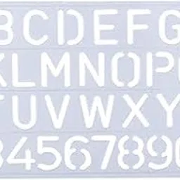 ESCAPER Plastic English Letter Stencil Set for Kids & Students (25mm),Stencils Alphabets English, Numbers 0–9, Flexible Reusable Stencil Alphabet for Art, Craft, and Learning-image-12