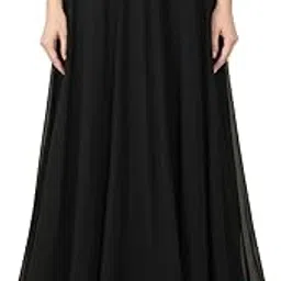 Women Ethnic Designer Black Lehanga Skirts for Girls and Women II Flared Floor-Length Lehenga Skirt Length-39 | Black -A Color | Size : XS-image-94
