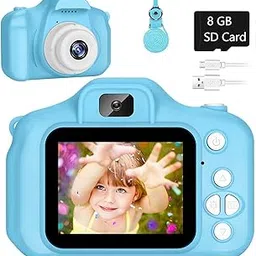 CADDLE & TOES Kids Camera for Girls Boys, Kids Selfie Camera Toy 13MP 1080P HD Digital Video Camera for Toddler, Christmas Birthday Gifts for 3-10 Years Old Children (8GB, Blue)-picture-18