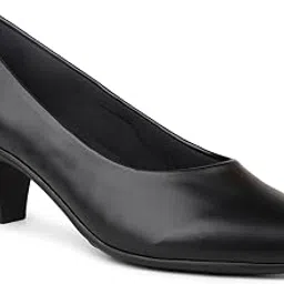 inc.5 Women Black Solid Block Pumps image 1