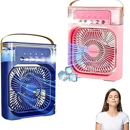 Drumstone (𝐒𝐩𝐞𝐜𝐢𝐚𝐥 𝟏𝟓 𝐘𝐞𝐚𝐫𝐬 𝐖𝐚𝐫𝐫𝐚𝐧𝐭𝐲) Portable Air Cooler Fan, Personal Mini AC with 3 Wind Speeds, 3 Spray Modes, Timer & USB Rechargeable, Air Humidifier for Home, Office,-image-45