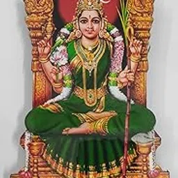Vils [Big Size Shri Kanchi Kamakshi Divine Holy Blessing Wood & Plastic Photo Frame with Back stand (4 inch X 8 inch)-picture-31