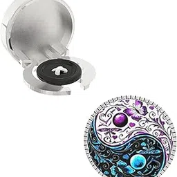 the smart buttons – Snap-on Shirt Button Cover Cufflinks Set for Men - -Balance Of Life Design Pattern-picture-25