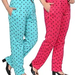 Women's Cotton Printed Pyjama(Pack of 2)-picture-13