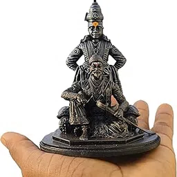 VRUSHAM CREATIONS Chatrapati Shivaji Maharaj and Vitthal Maharaj Statue in 5 inches, Best Idol for Car Dashboard-picture-10