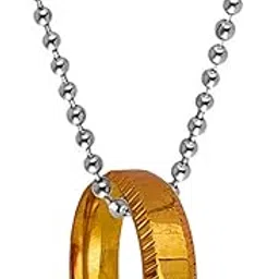 Gold Wedding Bridal Band Man's Great His Or Her Anniversary Love Gift Love Gold Stainless Steel Love Pendant For Men And Women-image-61