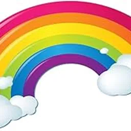 GovardhanSons - Rainbow Wall Stickers - Vibrant Cartoon Colored Rainbow Decals for Home Walls, Living Room Décor - Removable Vinyl Wall Art Kids Room Wall Stickers (45 CM X 45 CM - Pack of 1) EAM-14-picture-56