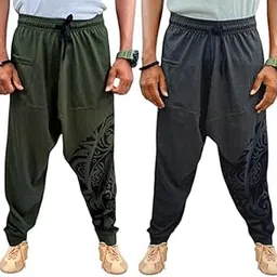 waamy69 Men's Harem Pants, Casual Loose Fit, Drop Crotch Style-picture-38