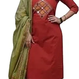 devidino The Women’s Kurta Pant with Dupatta Set is available in various sizes to suit different body types-picture-21