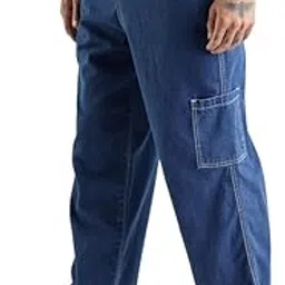 eszett Originals Denim Cargo Pants | High Rise | Ankle Length (ECOGDEN-$P)-picture-32