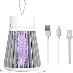 Rechargeable Mosquito Zapper and Fly Zapper with UV Light, Portable Insect Killer Trap with Safety Grid, USB Powered for Camping, Home, Garden, Picnic-picture-21