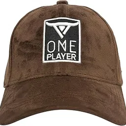 ONE PLAYER Unisex Baseball Cap Comfortable Adjustable Cap with Stylish Design caps for Men, Caps Branded with Adjustable Strap in Summer for Men, Sports Caps for Men & Women Suede-picture-25