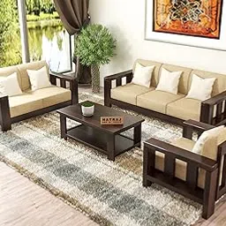 NATRAJ ART & CRAFT Sheesham Wood 5- to 6-Person Sofa Set for Living Room Wooden Sofa Set for Living Room Furniture (3+2+1 Walnut Finish)-picture-18