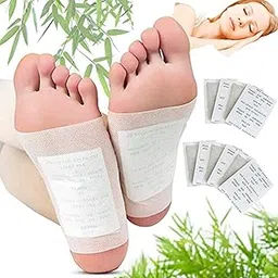 2heet 50pads Cleansing Foot Pads to Remove Toxicants, Sleep Better & Relieve Stress Effective Turmeric & Ginger Foot Pads Organic Foot Patches 50 pads White-picture-18