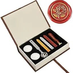 Kreni The Rose Wax Seal Stamp Set, Yoption Classic Vintage Seal Wax Stamp Set, Retro Seal Stamps Maker Gift Box Set (The Rose #3)-image-48