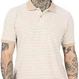 eszett Stripes Polo T-Shirt | Half Sleeve | Polo Neck | Cream (ECCRMPO-$P)-picture-41