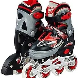 Cosco Unisex Sprint Inline_Skate_Wheel Roller Skates (Red, L)-image-10