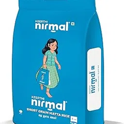 Keerthi Nirmal Short Grain Matta Rice - 5kg | Rich Flavor & Nutritious Kerala Red Rice for Daily Meals image 1