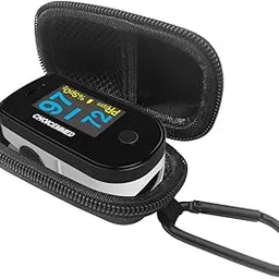 DailyU Travel Case for CHOICEMMED Black Dual Color OLED Finger Pulse Oximeter Blood Oxygen Saturation Monitor(CASE ONLY)-picture-16