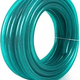 Kuber Industries Basic PVC with Nylon Braided Water Pipe 10 Meter | Water Pipe for Garden, Car & Pet Cleaning | Easy to Use, & Leak Proof Hose Pipe | Green-image-39