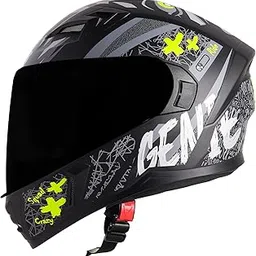 Steelbird SBA-21 Genie ISI Certified Full Face Graphic Helmet for Men and Women-picture-12