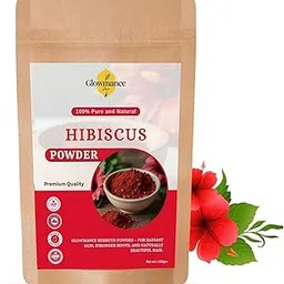 Glowmance Hibiscus Flower Powder 100g | 100% Pure & Natural | For Healthy Hair Growth, Dandruff Control & Skin Glow | No Preservatives or Additives-picture-13