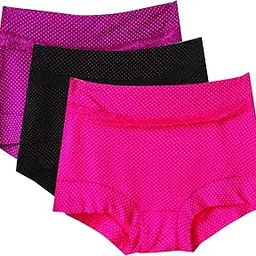 plumbury Women's Cotton Spandex Full Coverage Hipster Panty (Pack of 2)-picture-46