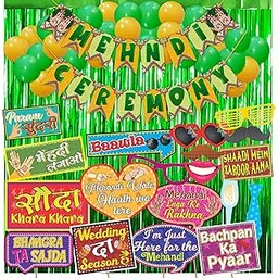 Wobbox Mehendi Ceremony Decoration Items, Mehandi Decoration Items For Marriage, Haldi Ceremony-FP3889-picture-35