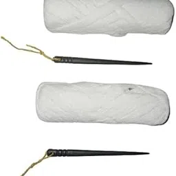 Genric (Pack of 2 Pcs) Peticot Thread Roll/Nada Flat Cotton String (Dori) with 6 Meter Length White Color/100% Cotton Nada for Lehenga/Pyjama/Indian Dresses/Petticoat/Sari/Salwars etc-picture-22