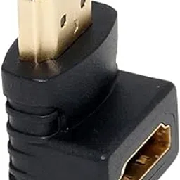 JGD PRODUCTS Gold Plated HDMI Male to Female Converter Connector Adapter 90 Degree L Shape for HDTV, Plasma TV, LED, LCD Etc – Black-picture-31