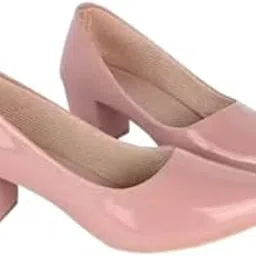 Women's Classic Pointed Toe Pumps, Black Patent Low Block Heel, Professional Office Wear-picture-25