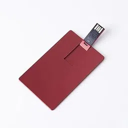 SippyTales 64GB Slim Card USB Flash Drive, Red, Minimalist Design, Interface 2.0, High Speed, Unisex, for Laptop, Desktop, Office-picture-18