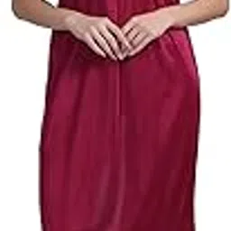 shasmi Women's Satin Floor Length Night Suit/Nighty/Nightdress/Night Gown for Women and Girls-picture-31