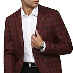 louis philippe Men's Blazer (LPBZMRGFC06684_Maroon-picture-31