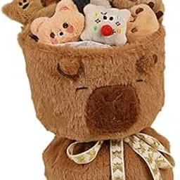 Bnf® Capybara Plush Bouquet Home Decoration for Anniversaries Mother Day Birthday Baby | Toys for Baby | Plush Baby Toys-image-0