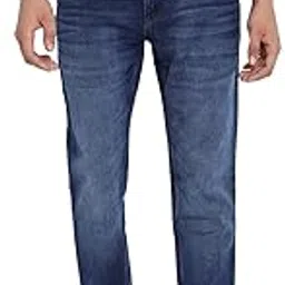 cantabil Men Solid Blue Regular Fit Denim Jeans (MDNM00318_HILLIUM)-picture-44