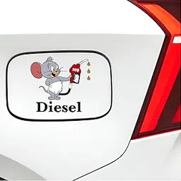 VVWV Diesel Sticker for Car Fuel Tank Lid Cap Self Adhesive Exterior Multicolor Stickers (Rat Diesel)-picture-13