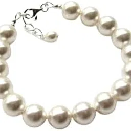 deepmines Natural Pearl Bracelet With Moti Beads Beautiful Safed Pearl Bracelet Original Certified By IGL Lab Tested Mukta Bracelet पर्ल सच्चे मोती का ब्रेसलेट Hath Ka Bracelet-picture-46