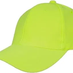 poshing Plain Neon Fluorescent Green Radium caps-picture-29