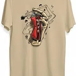 Artistic Spray Paint Can Graphic T-Shirt, Beige Cotton, Urban Street Art Design, Casual Wear-picture-28