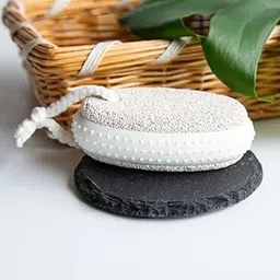 BlackLaoban 2 Pcs Pumice Stone with Rubber Grip, Lava Pedicure Tools Foot Scrubber Hard Skin Callus Remover Men & Women - Natural Foot Exfoliation to Remove Dead Rough Skin (White)-picture-24