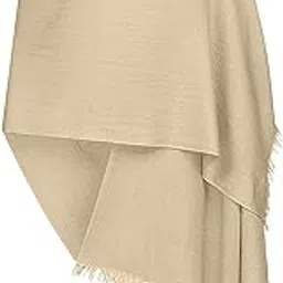 fully Plain Pashmina Stole For Women Winter Stoles For Women (Beige)-picture-14