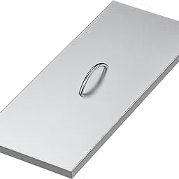 Stanbroil 27" x 11" Stainless Steel Fire Pit Cover Fits 24 x 8 Inches Rectangular Drop-in Burner Pan image 1