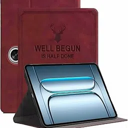 ProElite Case Cover for OnePlus Pad Lite 11 inch Case, Deer Flip case Cover for OnePlus Pad Lite 11 inch Case, Wine Red-picture-28