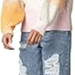 only Women's Acrylic Blend Round Neck Sweater-picture-33